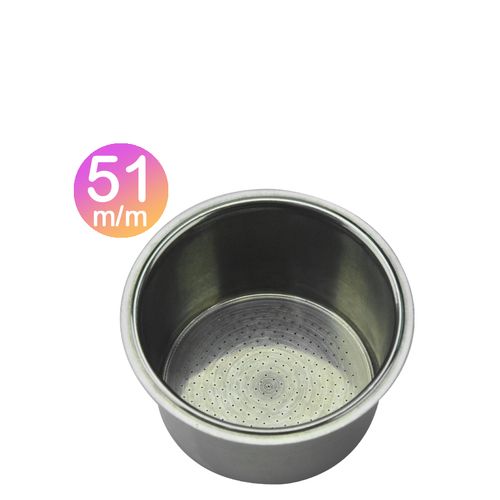 Single Portafilter Basket FB-S001 51m/m不鏽鋼粉杯 粉量22-23g 4杯