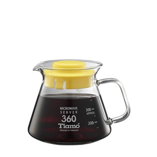 Tiamo 耐熱玻璃咖啡花茶壺360cc 通過SGS檢測合格
