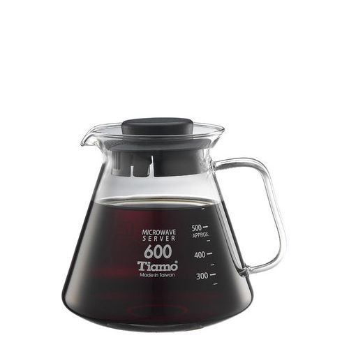 Tiamo 耐熱玻璃咖啡花茶壺600cc 通過SGS檢測
