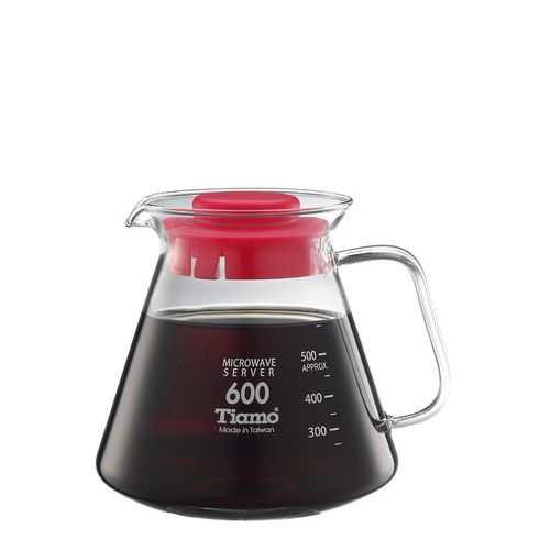 Tiamo 耐熱玻璃咖啡花茶壺600cc 通過SGS檢測