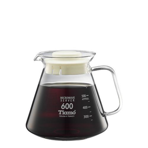 Tiamo 耐熱玻璃咖啡花茶壺600cc 通過SGS檢測
