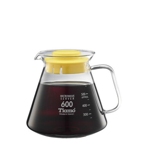 Tiamo 耐熱玻璃咖啡花茶壺600cc 通過SGS檢測
