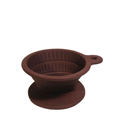 Tiamo 矽膠摺疊濾杯附濾紙40入附匙