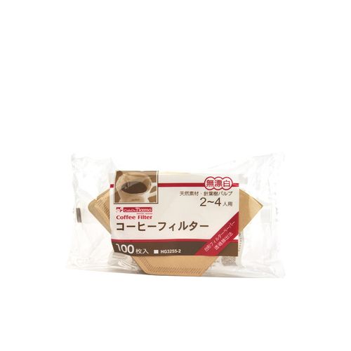日本 102 無漂白咖啡濾紙 100入/袋裝 (2-4人用)