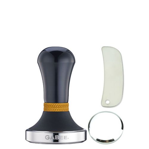 GABEE. 1406A黑色鋁柄填壓器 58 mm + B底座 + 撥粉