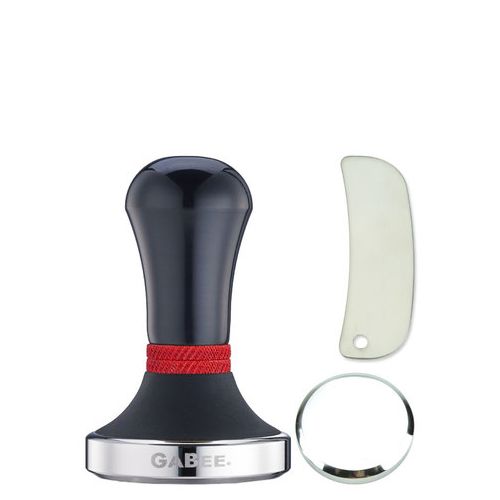 GABEE. 1406A黑色鋁柄填壓器 58 mm + B底座 + 撥粉