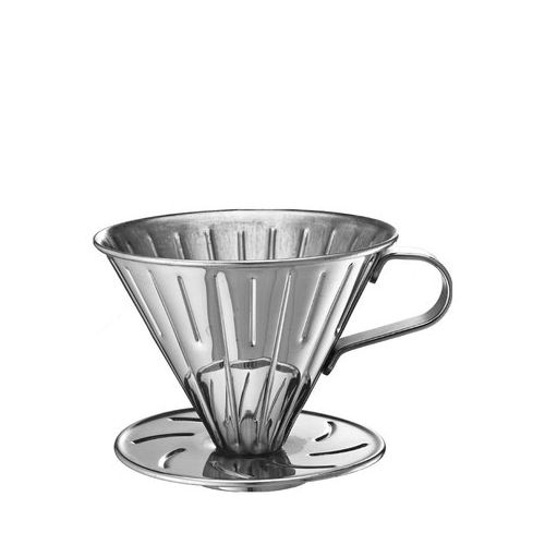 TIAMO V01 不銹鋼圓錐咖啡濾杯 附量匙濾紙