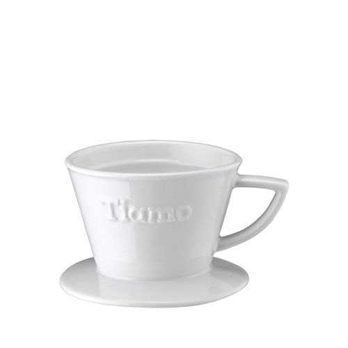 TIAMO K01 陶瓷咖啡濾器附滴水盤匙量匙