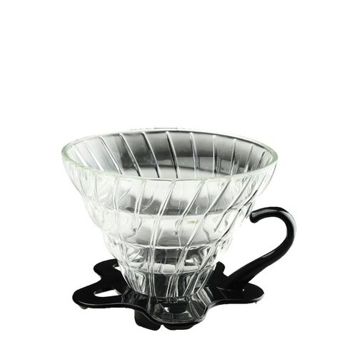 TIAMO V02 耐熱玻璃 咖啡 濾杯 濾器 附咖啡匙+滴水盤