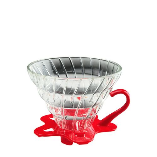 TIAMO V02 耐熱玻璃 咖啡 濾杯 濾器 附咖啡匙+滴水盤