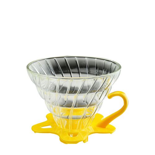 TIAMO V02 耐熱玻璃 咖啡 濾杯 濾器 附咖啡匙+滴水盤