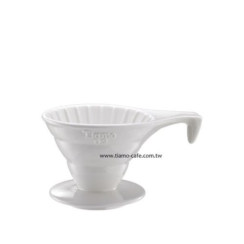 TIAMO V02長柄陶瓷咖啡濾器組 附濾紙量匙