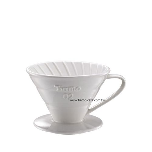TIAMO V02陶瓷圓錐咖啡濾器組 附濾紙量匙