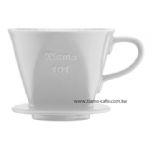 TIAMO 101 硬質白瓷 咖啡濾器組 附量匙滴水盤