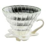 TIAMO V02 耐熱玻璃 咖啡 濾杯 濾器 附咖啡匙+滴水盤