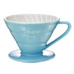 TIAMO V01陶瓷雙色咖啡濾器組 附滴水盤量匙 1-2人