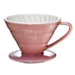 TIAMO V01陶瓷雙色咖啡濾器組 附滴水盤量匙 1-2人